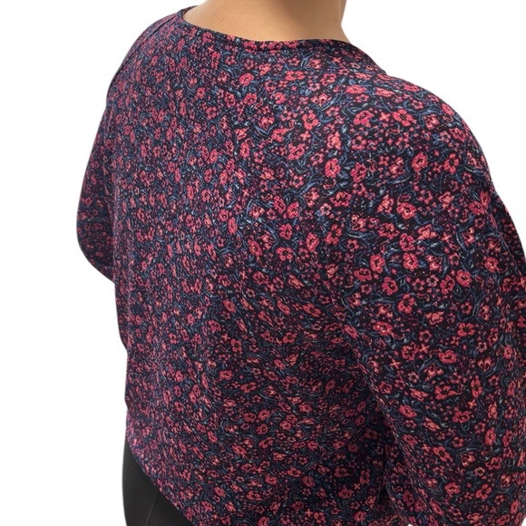 Reitmans Floral Long Sleeve Blouse Relaxed Fit Size Small - Picture 3 of 11